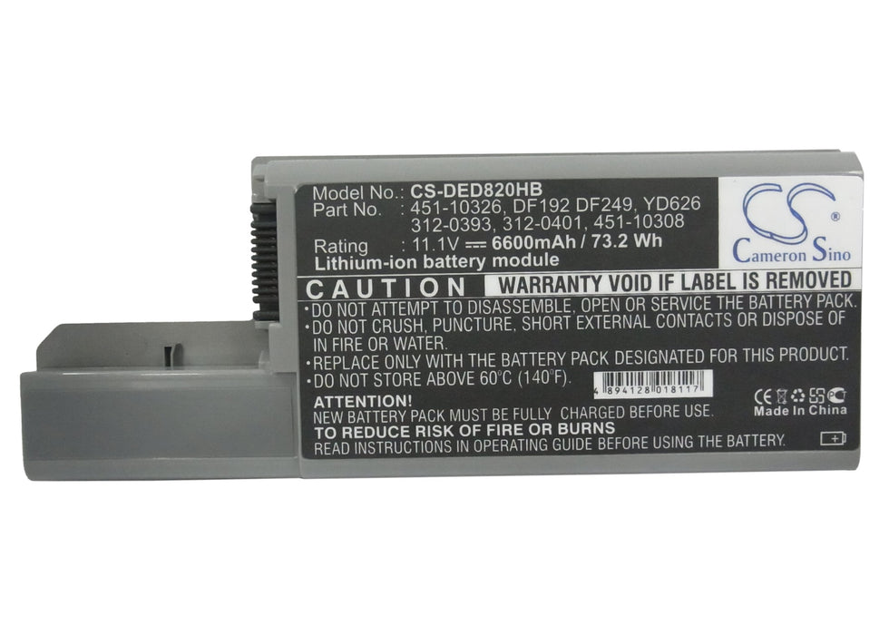 Dell Latitude D531 Latitude D820 Precision M65 6600mAh Laptop and Notebook Replacement Battery-5