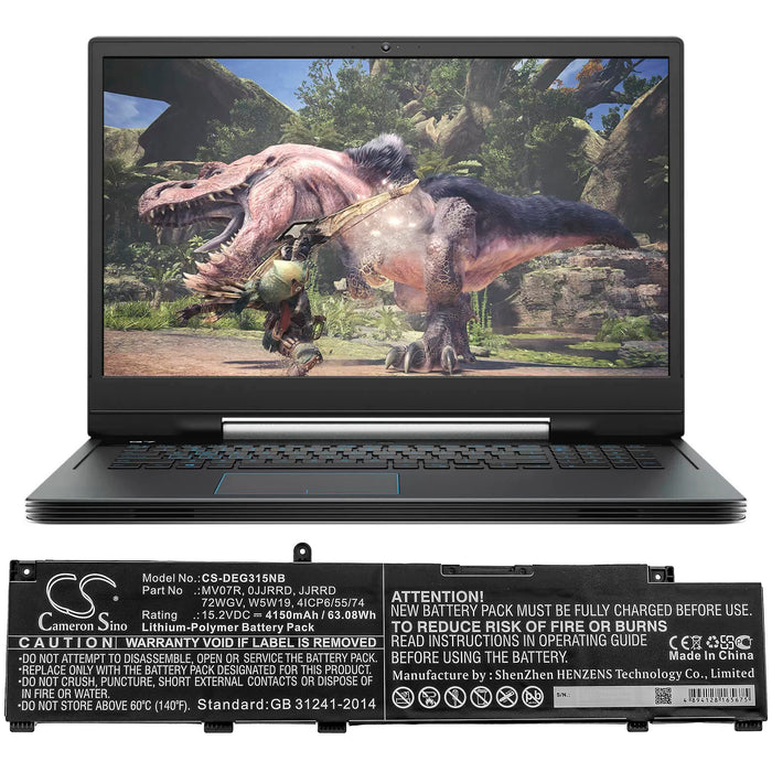 Dell G3 15 3500 3500-0849 G3 15 3500 3500-0931 G3 15 3500 GN3500EDFRS G3 15 3500 GN3500EDFSS G3 15 3500 GN3500 Laptop and Notebook Replacement Battery-4