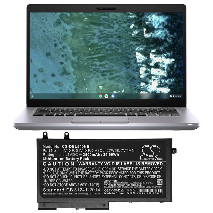 Dell Inspiron 7591 2-in-1 Latitude 5400 Latitude 5400 Chromebook Latitude 5401 Latitude 5410 Latitude 5411 Lat Laptop and Notebook Replacement Battery-7