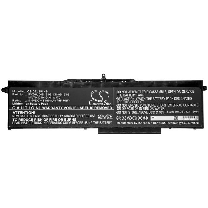 Dell Latitude 15 5501 Latitude 15 5511 Precision 3541 Precision 3551 Laptop and Notebook Replacement Battery-3