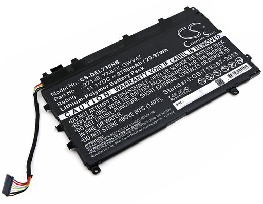 Dell Latitude 13 7000 Latitude 7350 Replacement Battery-main