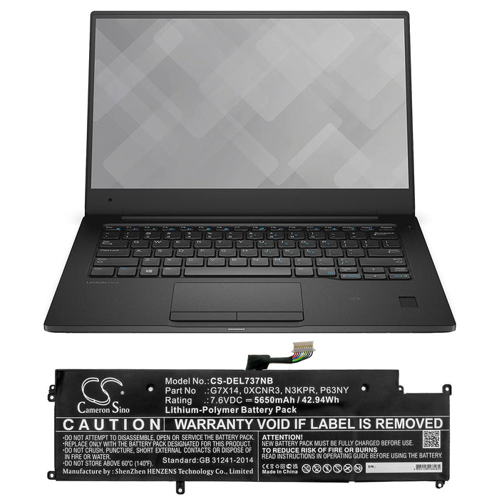 Dell Latitude 13 7370 Latitude 7370 Latitude E7370 Laptop and Notebook Replacement Battery-5