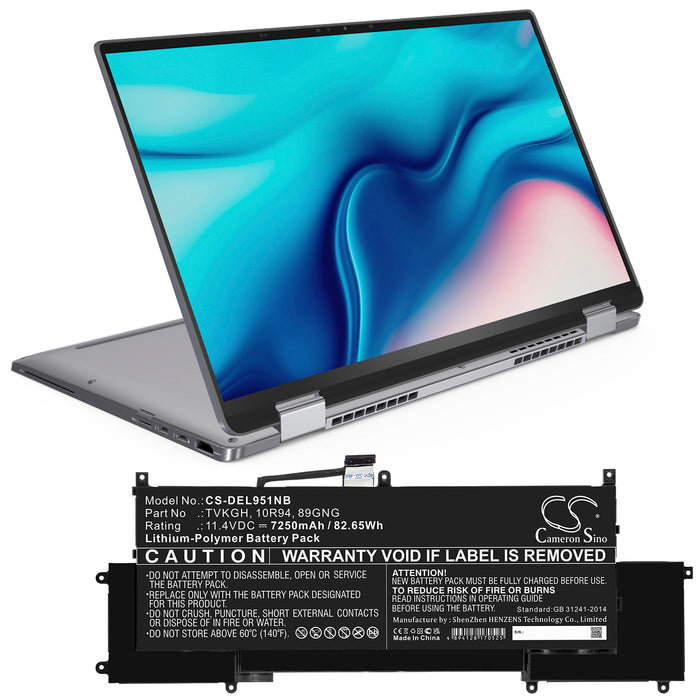 Dell Latitude 9510 2-in-1 Laptop and Notebook Replacement Battery-5