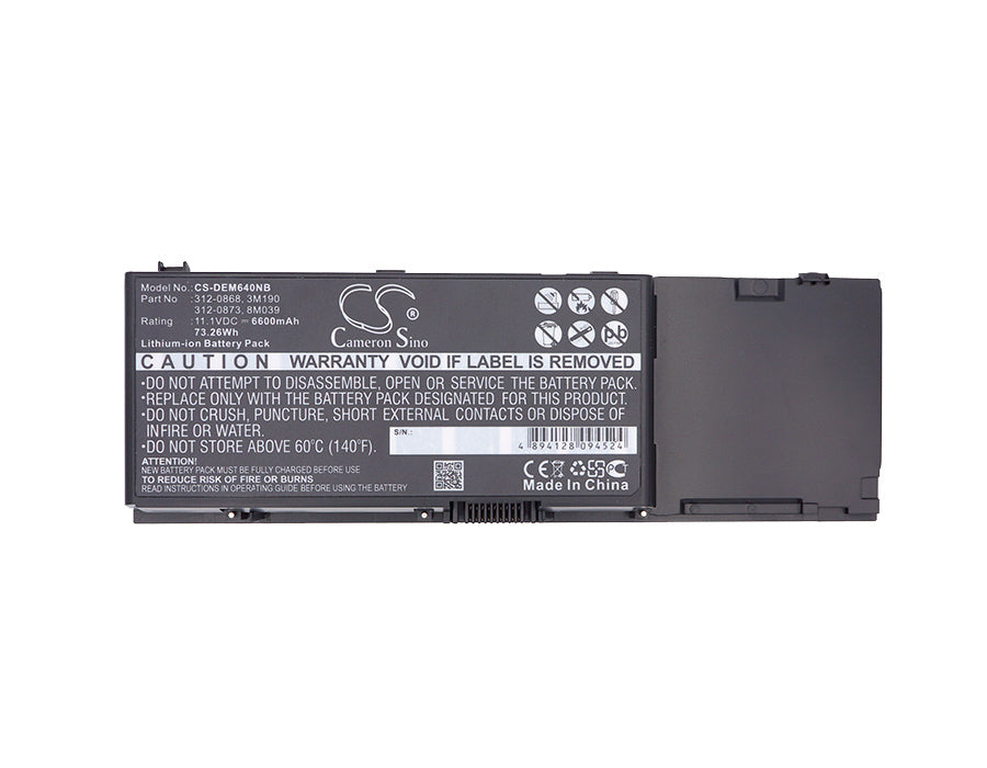 Dell Inspiron 1501 Inspiron 6400 Inspiron E1505 Latitude 131L Precision M6400 Precision M6500 Vostro 1 6600mAh Laptop and Notebook Replacement Battery-3