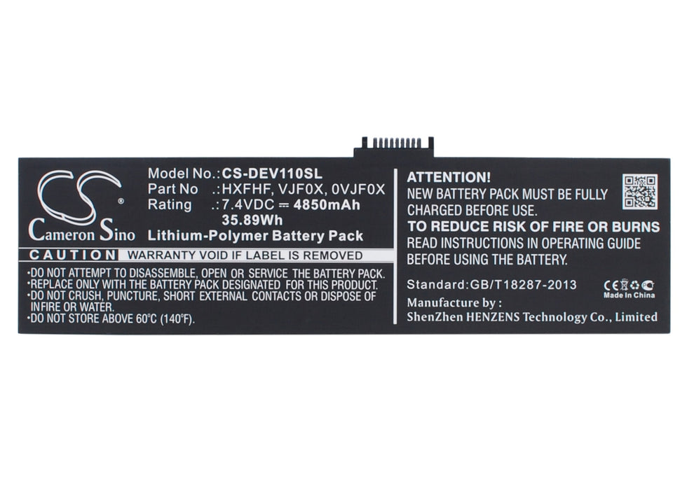Dell Pro11i-2501BLK V11P7130 Venue 11 Pro Venue 11 Replacement Battery-main