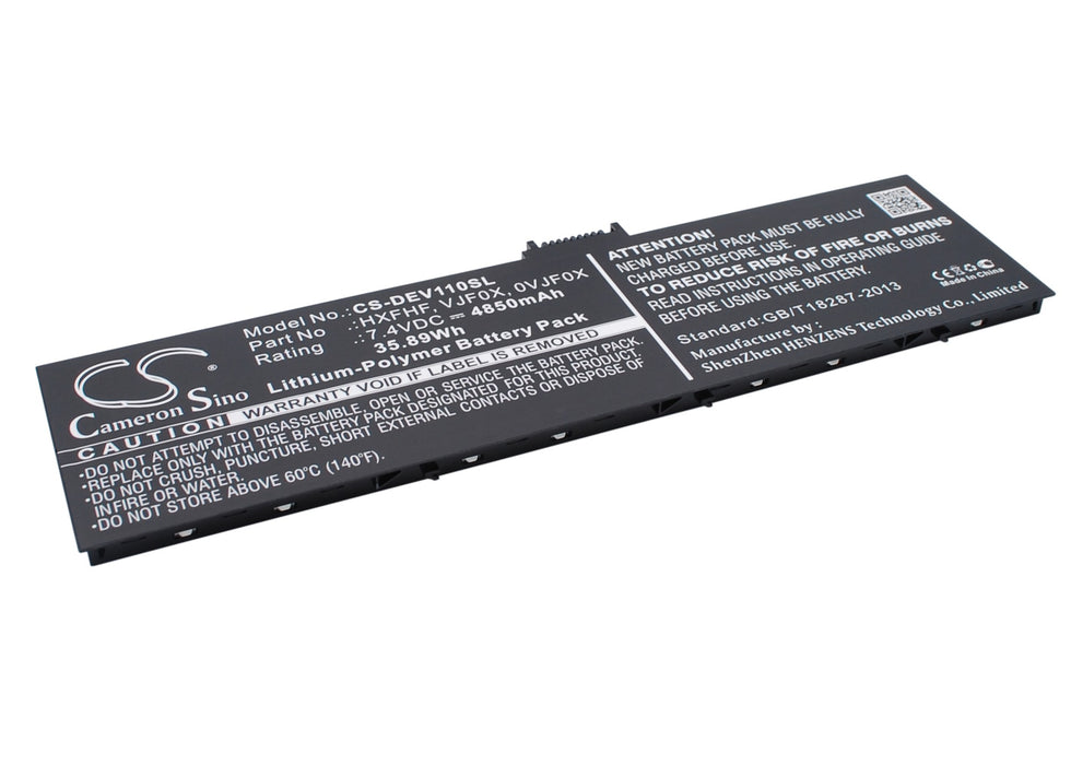 Dell Pro11i-2501BLK V11P7130 Venue 11 Pro Venue 11 Pro 7130 Junction Tablet Replacement Battery-2