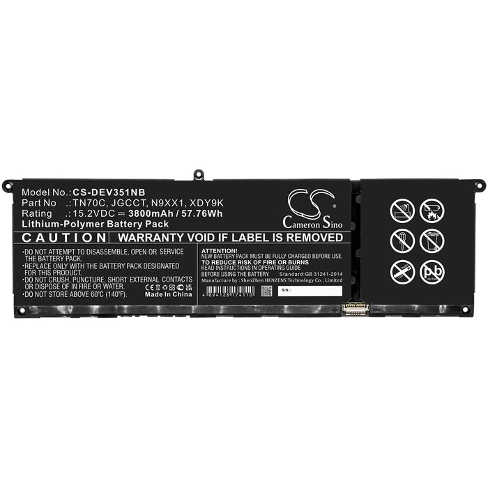 Dell Wireless 360 Speaker Laptop and Notebook Replacement Battery-3