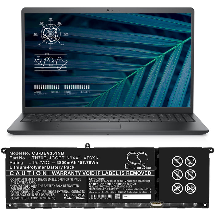 Dell Wireless 360 Speaker Laptop and Notebook Replacement Battery-4