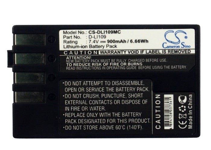 Pentax K2 K-2 K30 K-30 K50 K-50 K500 K-500 K-R KS1 K-S1 KS2 K-S2 Camera Replacement Battery-5