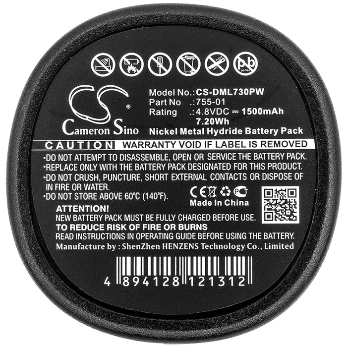 Dreme 7300-N 8 MiniMite 4.8-Volt Cordless Two Replacement Battery-4