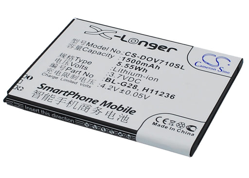 Doov D710 iEva D710 Replacement Battery-main