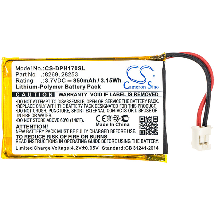 Marmitek 210 DoorPhone 170 VDP210BP Security System Replacement Battery-3