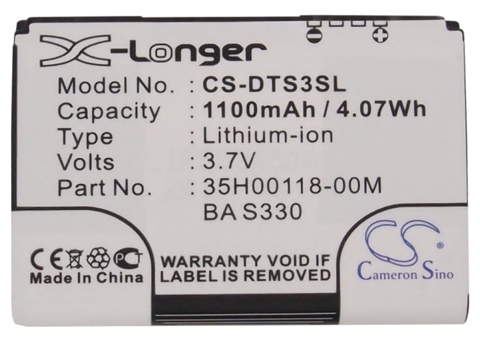 HTC Fuwa Iolite Iolite 100 Jade Jade 100 T3232 T4242 Touch 3G Touch Cruise 2009 Touch Cruise II Touch Flo 3D Touch T3 Mobile Phone Replacement Battery-5