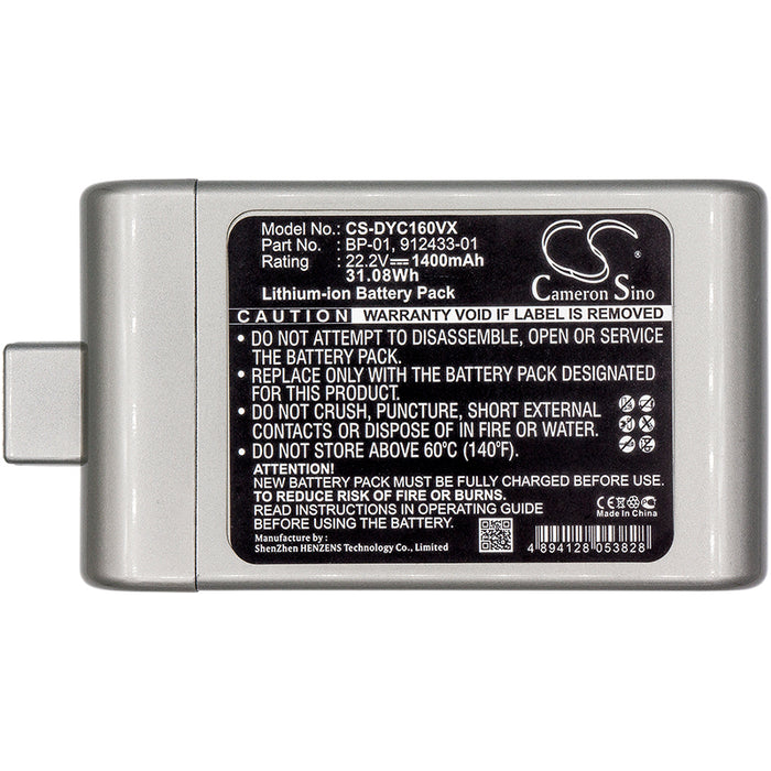 Dyson D12 Cordless Vacuum DC16 DC-16 DC16 Animal DC16 Boat DC16 Car DC16 Handheld DC16 Issey Miyake DC16 Issey Miya 1400mAh Vacuum Replacement Battery-5