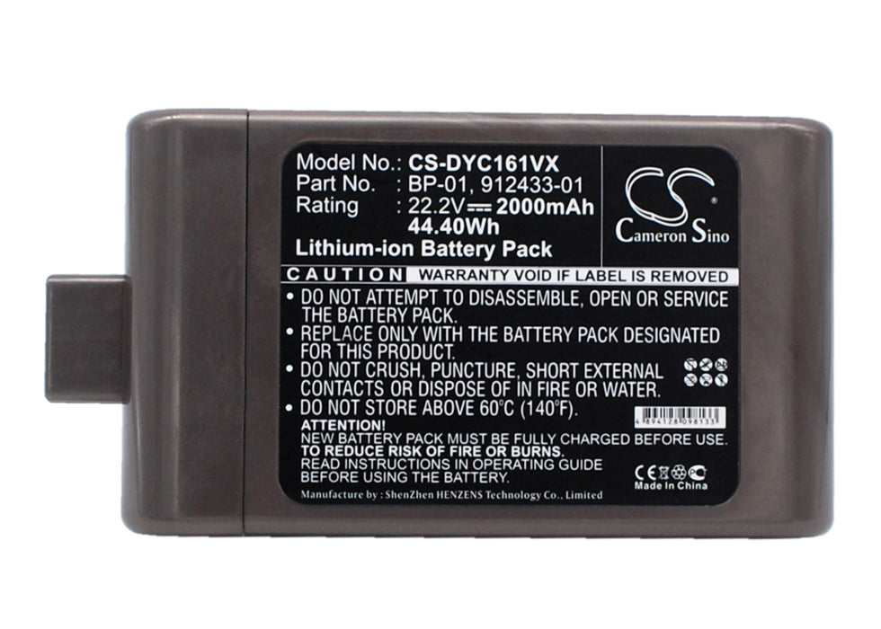 Dyson D12 Cordless Vacuum DC16 DC-16 DC16  2000mAh Replacement Battery-main