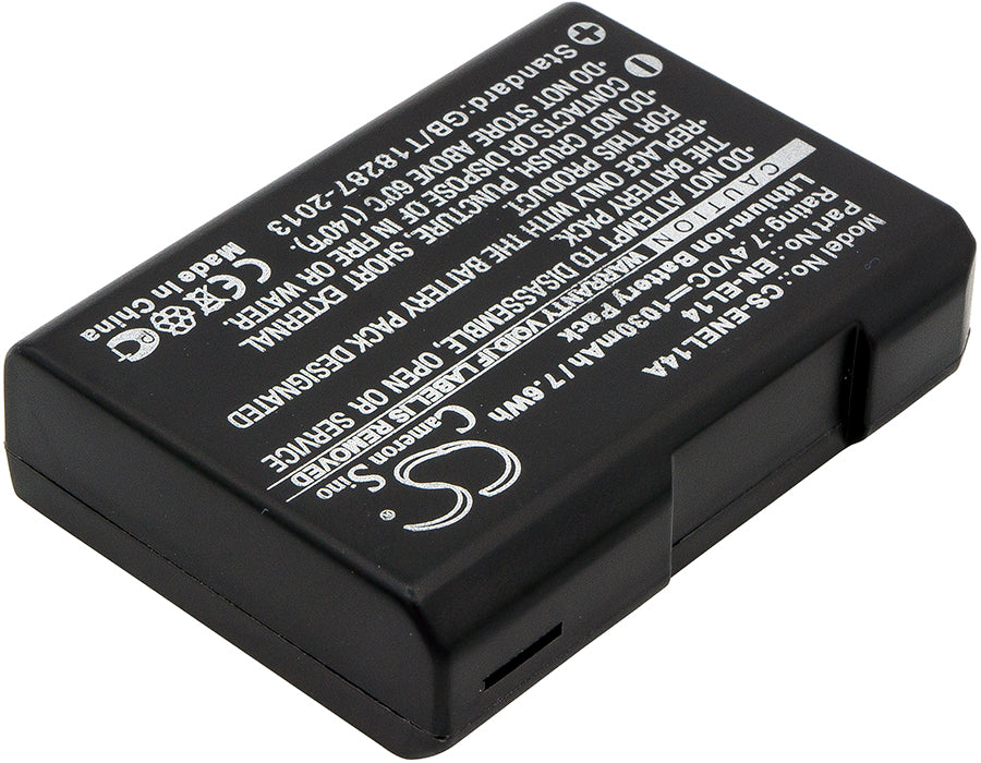 Nikon Coolpix P7000 Coolpix P7100 Coolpix P7700 Coolpix P7800 D3100 D3100 DSLR D3200 D3200 DSLR D3300 D5100 D5100 D 1030mAh Camera Replacement Battery-2