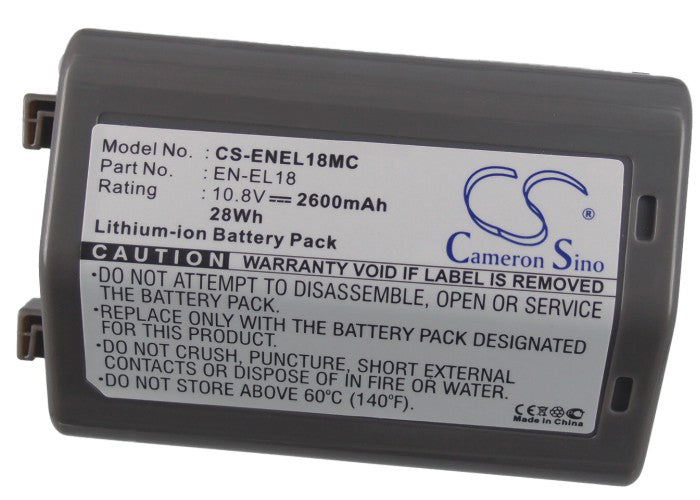 Nikon D4 DSLR D4S D5 D500 D800 D800E D810 D810A D850 2600mAh Camera Replacement Battery-5