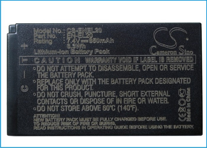 Nikon 1 AW1 1 J1 1 J2 1 J3 1 S1 1 V3 Coolpix A Coolpix P1000 Coolpix P950 Camera Replacement Battery-5