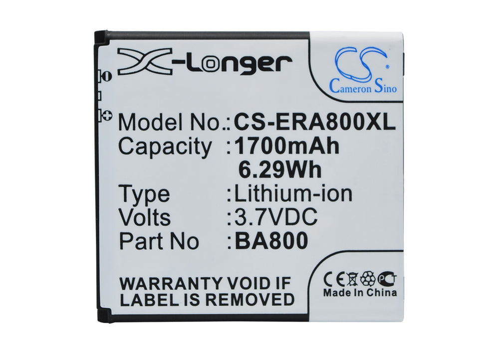 Sony Ericsson Arc HD Hikari LT25 LT25C LT2 1700mAh Replacement Battery-main
