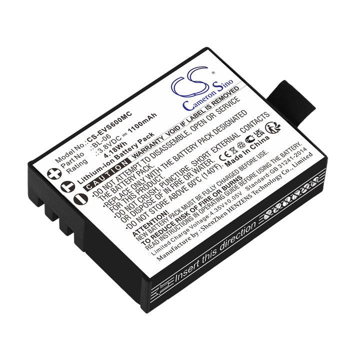 EZVIZ S1c S2 S3 S5 S6 1100mAh Camera Replacement Battery