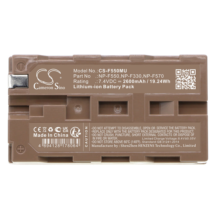 Mitoya RL-480 3000-6000 K 2600mAh Camera Replacement Battery