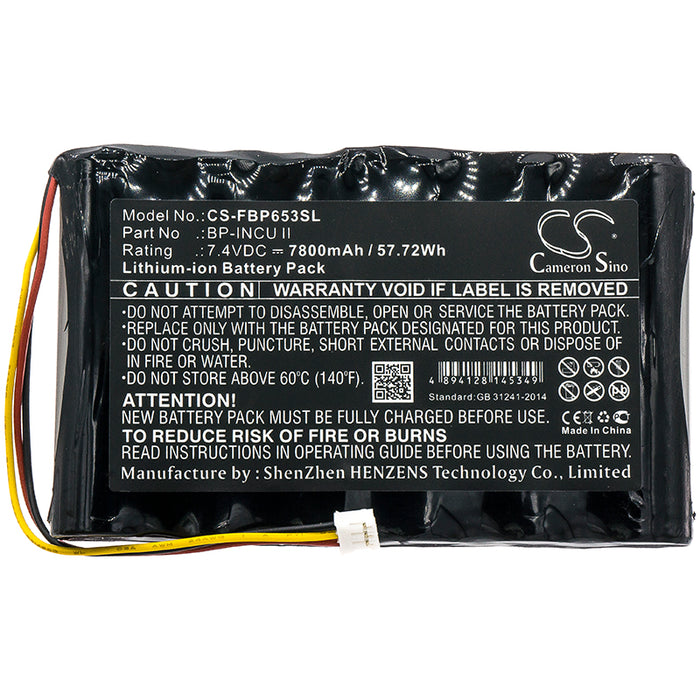 Fluke Biomedical INCU II Incubator Radiant 7800mAh Replacement Battery-3
