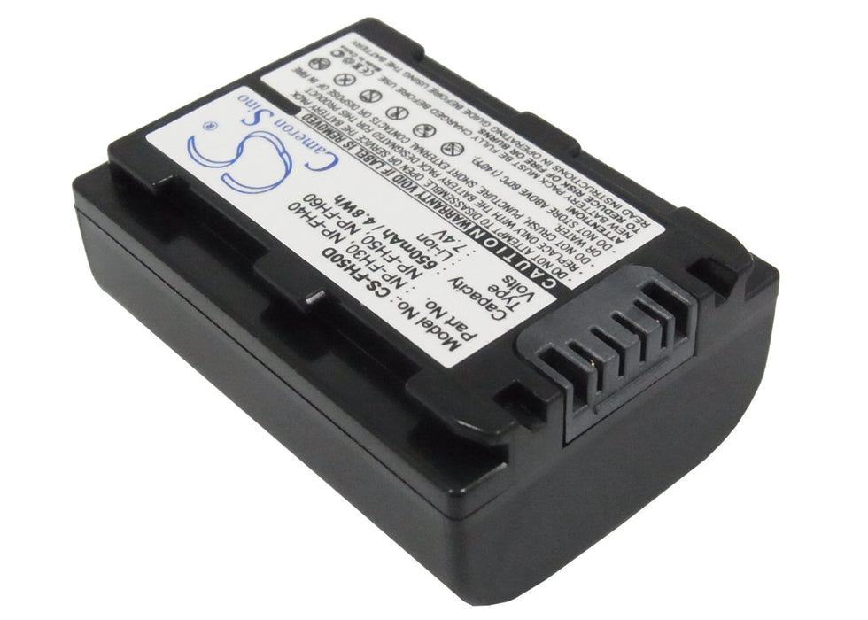 Sony CR-HC51E DCR-30 DCR-DVD103 DCR-DVD105 DCR-DVD105E DCR-DVD106 DCR-DVD106E DCR-DVD108 DCR-DVD109 DCR-DVD109E DCR- 650mAh Camera Replacement Battery-2