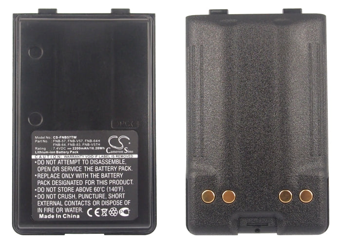Yaesu FT60 FT-60 FT60R FT-60R VX110 VX-110 VX120 VX-120 VX146 VX-146 VX150 VX-150 VX160 VX-160 VX170 VX-170  2200mAh Two Way Radio Replacement Battery-5