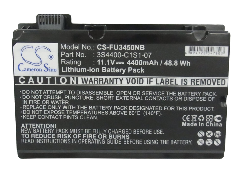 Fujitsu Amilo Pi3450 Amilo Pi3525 Amilo Pi3540 4400mAh Black Laptop and Notebook Replacement Battery-5