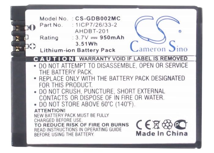 Rollei AC420 Action Cam 420 Actioncam 420 950mAh Camera Replacement Battery-5