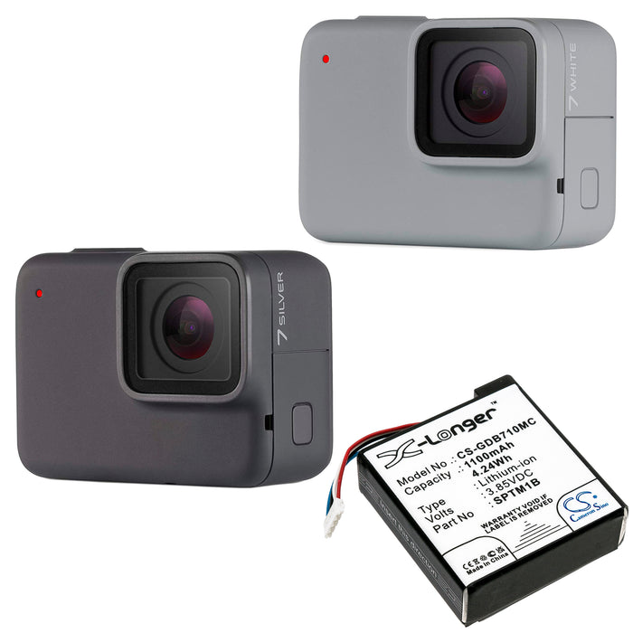 Gopro Hero 7 Silver Camera Replacement Battery-6