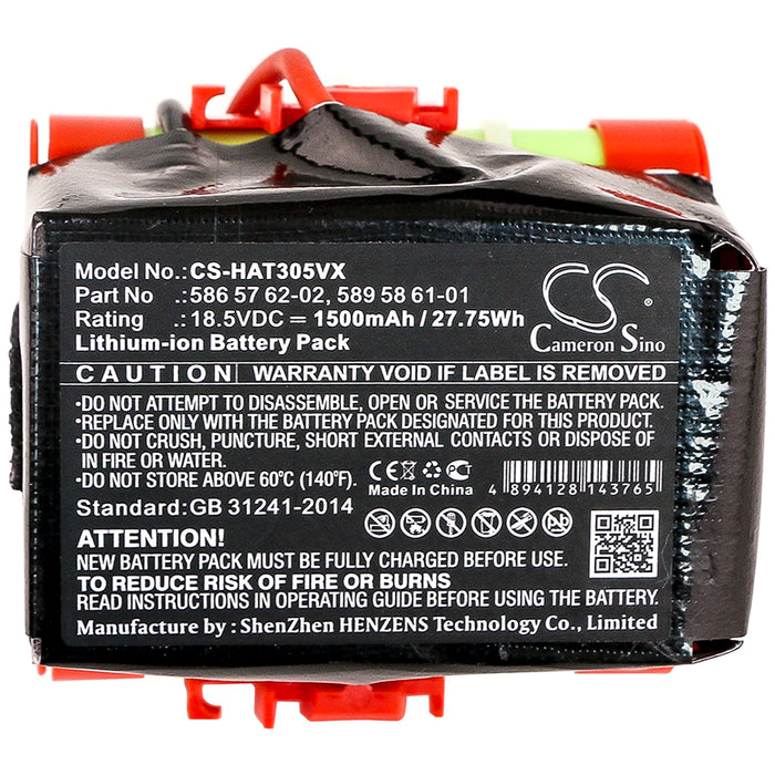 Husqvarna Automower 105 Automower 305 Automower 308 1500mAh Lawn Mower Replacement Battery-5