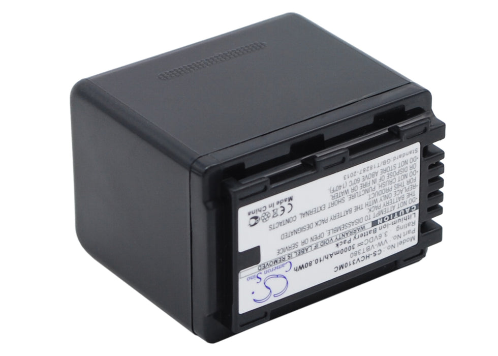 Panasonic HC-250EB HC-550EB HC-727EB HC-750EB HC-770EB HC-989 HC-V110 HC-V110GK HC-V110MGK HC-V130 HC-V210 HC-V210G 3000mAh Camera Replacement Battery-4