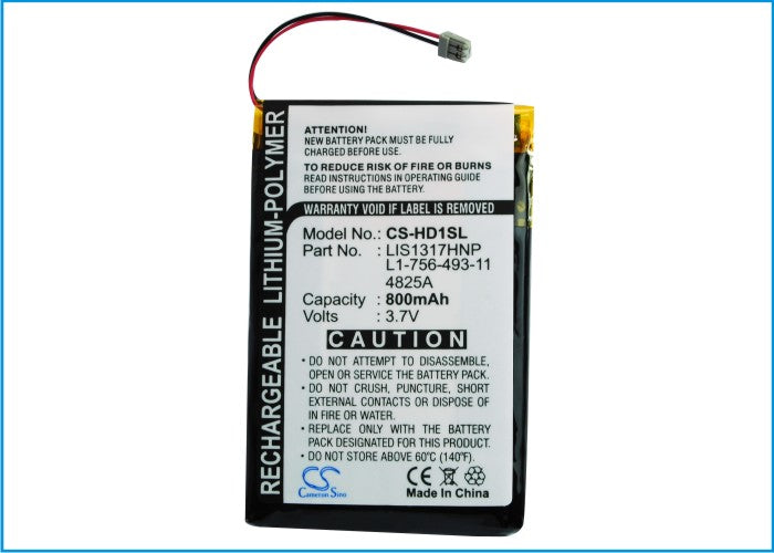 Sony NW-HD1 MP3 Player Media Player Replacement Battery-5