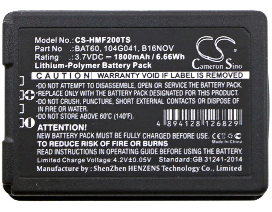 Clear-Com FreeSpeak II Headphone Replacement Battery-5