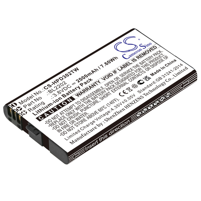 Hytera BD300 BD302 BD302i BD352i Two Way Radio Replacement Battery