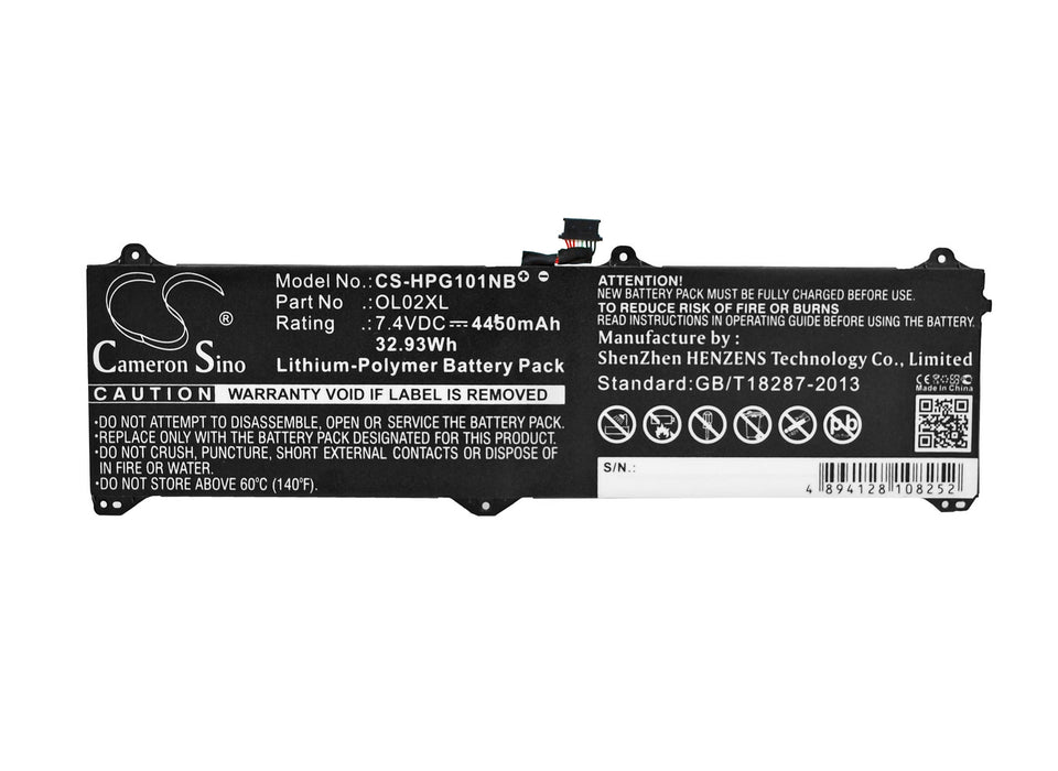 HP Elite x2 1011 G1 Elite x2 1011 G1(J8W02AV) Elite x2 1011 G1(L0U13AA) Elite x2 1011 G1(L4H91AW) Elite x2 101 Laptop and Notebook Replacement Battery-5
