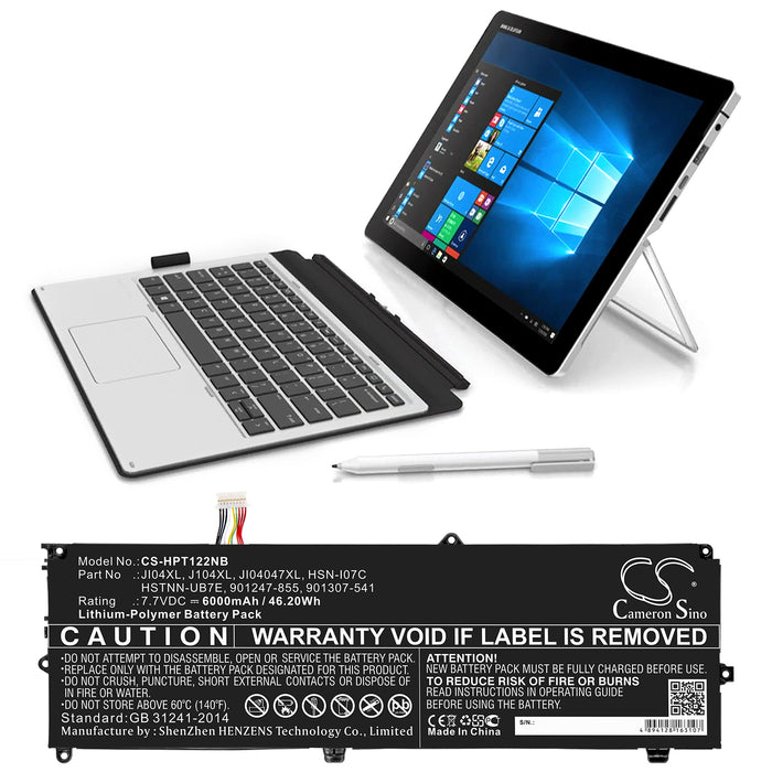 HP Elite X2 1012 G2 Elite X2 1012 G2 (1KE33AW) Elite X2 1012 G2 (1KE36AW) Elite X2 1012 G2 (1KE39AW) Elite X2  Laptop and Notebook Replacement Battery-5