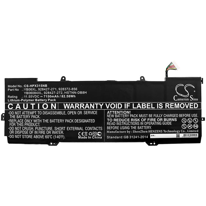 HP Spectre X360 15-CH000NA Spectre X360 15-CH000NB Spectre X360 15-CH000ND Spectre X360 15-CH000NF Spectre X36 Laptop and Notebook Replacement Battery-3
