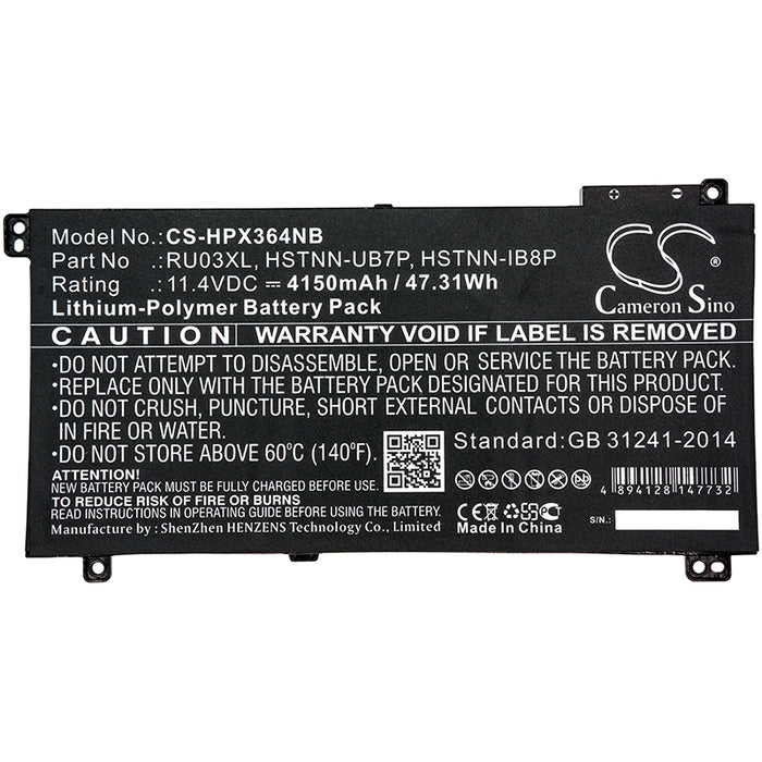 HP ProBook x360 11 G3 ProBook x360 11 G3 Education ProBook x360 11 G3 Education E PROBOOK X360 11 G4 ProBook x Laptop and Notebook Replacement Battery-5