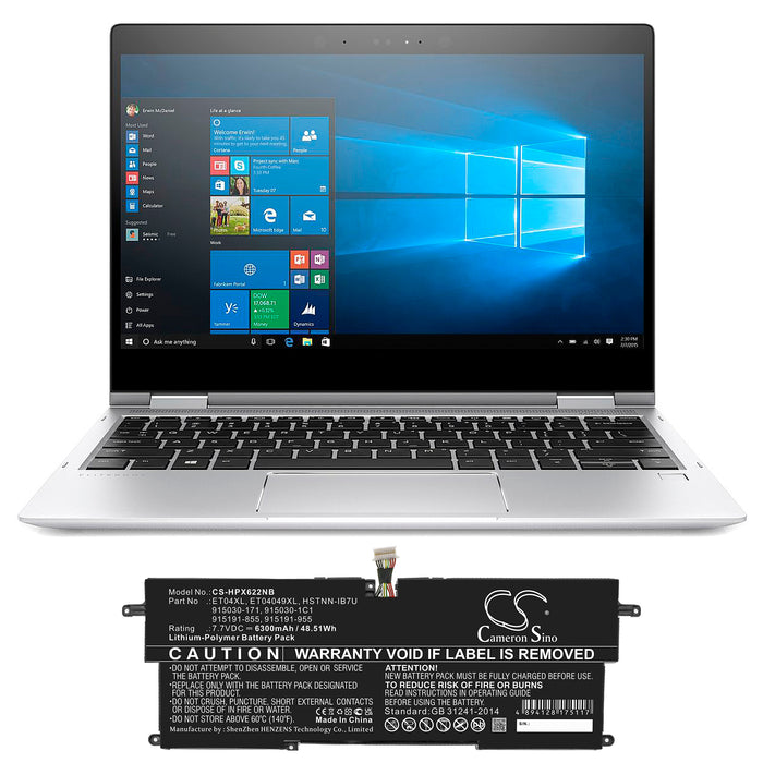 HP Elite Dragonfly G1 Elite Dragonfly G2 Elite Dragonfly Max Elite Dragonfly-8MK79EA Laptop and Notebook Replacement Battery-6