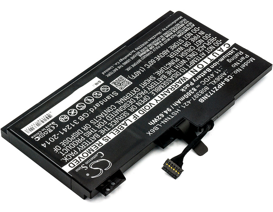 HP ZBook 17 G3 ZBook 17 G3 (M9L94AV) ZBook 17 G3 (T7V61ET) ZBook 17 G3 (T7V62ET) ZBook 17 G3 (T7V64ET) ZBook 1 Laptop and Notebook Replacement Battery-2