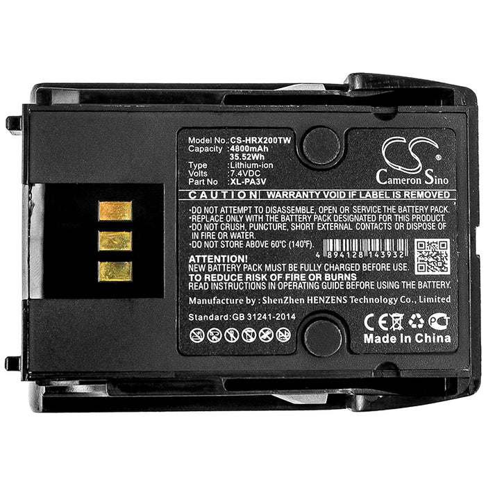 Harris XL-185P XL-185Pi XL-200P XL-200Pi Two Way Radio Replacement Battery-5