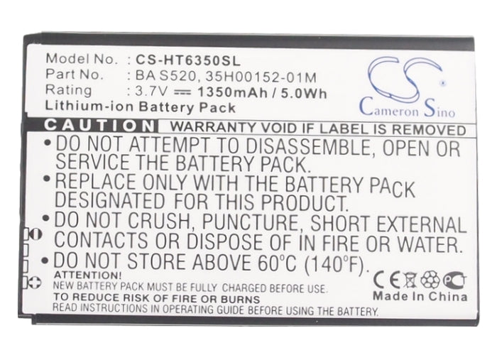 HTC ADR6350 ADR6350VW Droid Incredible 2 Droid Incredible II 1350mAh Mobile Phone Replacement Battery-5
