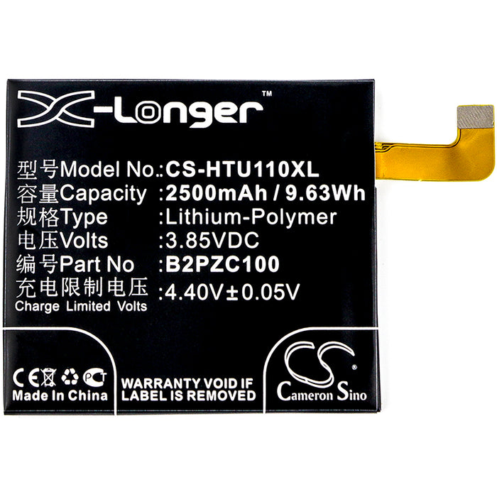 HTC 2PZC 2PZC100 601HT U11 U11 TD-LTE U-3f U-3u U-3w Mobile Phone Replacement Battery-3