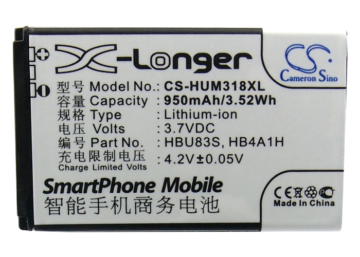 Metropcs HWM636 HWM636-R M318 M635 M636 Pinnacle Pinnacle 2 Pinnacle2 950mAh Mobile Phone Replacement Battery-5