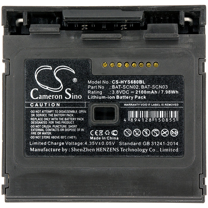 Honeywell 8680i 8680i Smart Wearable Scanner Replacement Battery-3