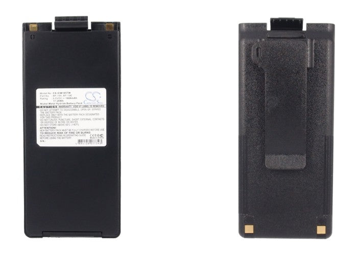 Icom IC-3FX IC-40S IC-A24 IC-A24E IC-A4 IC-A4C IC-A4E IC-A6 IC-A6E IC-F11 IC-F11BR IC-F11S IC-F12 IC-F12S IC 1800mAh Two Way Radio Replacement Battery-5