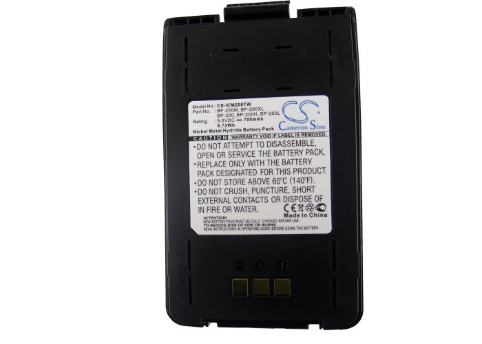 Icom IC-A23 IC-A5 IC-T8 IC-T81 IC-T81A IC-T8A Two Way Radio Replacement Battery-5