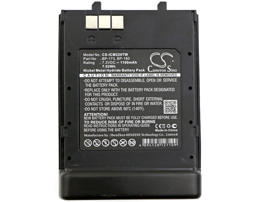 Icom IC-12A IC-21AE IC-T22 IC-T22A IC-T22E IC-T42 IC-T42A IC-T42E IC-T7 IC-T70 IC-T7A IC-T7H IC-W31 IC-W31A IC-W31E  Two Way Radio Replacement Battery-5